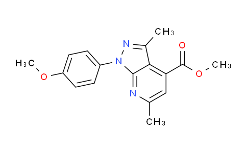 CAS No. 937600-02-7, Methyl 1-(4-methoxyphenyl)-3,6-dimethyl-1H-pyrazolo[3,4-b]pyridine-4-carboxylate