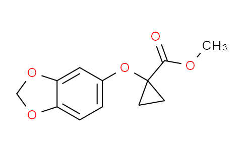 CAS No. 1399662-14-6, Methyl 1-(benzo[d][1,3]dioxol-5-yloxy)cyclopropanecarboxylate