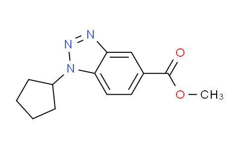 CAS No. 1400645-30-8, Methyl 1-cyclopentyl-1,2,3-benzotriazole-5-carboxylate
