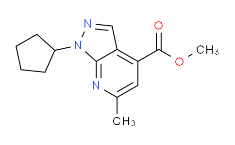 CAS No. 1018125-67-1, Methyl 1-cyclopentyl-6-methyl-1H-pyrazolo[3,4-b]pyridine-4-carboxylate