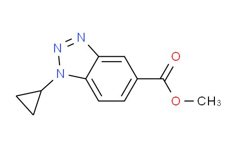 CAS No. 887350-84-7, Methyl 1-cyclopropyl-1H-benzo[d][1,2,3]triazole-5-carboxylate