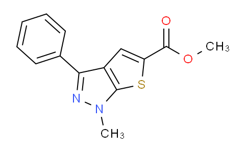CAS No. 672951-51-8, Methyl 1-methyl-3-phenyl-1H-thieno[2,3-c]pyrazole-5-carboxylate