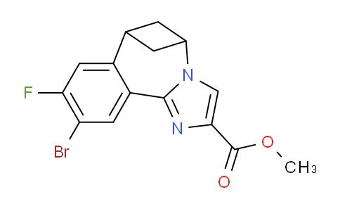 CAS No. 1451085-27-0, Methyl 10-bromo-9-fluoro-6,7-dihydro-5H-5,7-methanobenzo[c]imidazo[1,2-a]azepine-2-carboxylate
