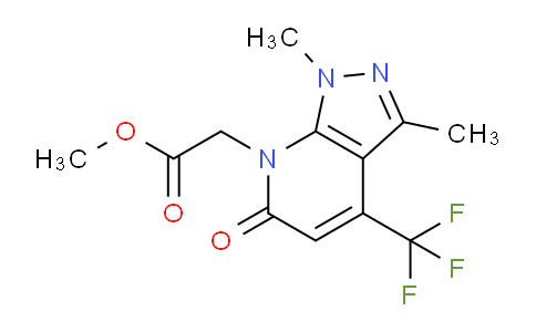 CAS No. 1018051-93-8, Methyl 2-(1,3-dimethyl-6-oxo-4-(trifluoromethyl)-1H-pyrazolo[3,4-b]pyridin-7(6H)-yl)acetate