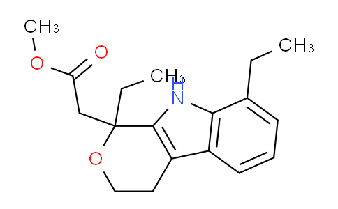 CAS No. 122188-02-7, Methyl 2-(1,8-diethyl-1,3,4,9-tetrahydropyrano[3,4-b]indol-1-yl)acetate