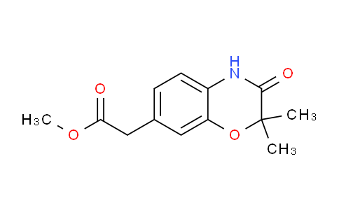 CAS No. 1889863-24-4, Methyl 2-(2,2-dimethyl-3-oxo-3,4-dihydro-2H-benzo[b][1,4]oxazin-7-yl)acetate