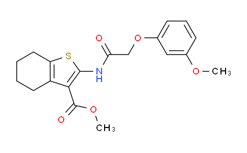CAS No. 333766-44-2, Methyl 2-(2-(3-methoxyphenoxy)acetamido)-4,5,6,7-tetrahydrobenzo[b]thiophene-3-carboxylate