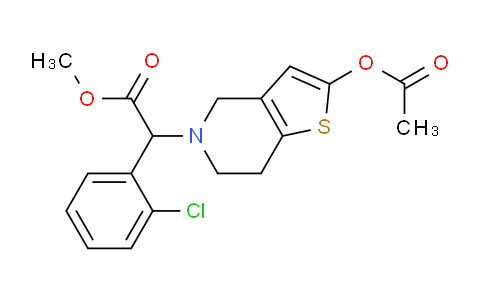 CAS No. 178688-44-3, Methyl 2-(2-acetoxy-6,7-dihydrothieno[3,2-c]pyridin-5(4H)-yl)-2-(2-chlorophenyl)acetate