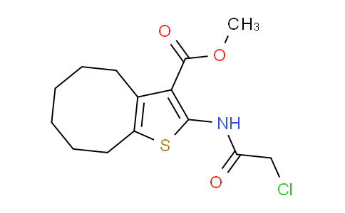 CAS No. 519016-71-8, Methyl 2-(2-chloroacetamido)-4,5,6,7,8,9-hexahydrocycloocta[b]thiophene-3-carboxylate