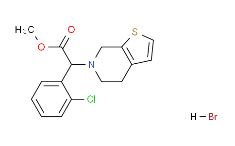 CAS No. 1416438-02-2, Methyl 2-(2-chlorophenyl)-2-(4,5-dihydrothieno[2,3-c]pyridin-6(7H)-yl)acetate hydrobromide