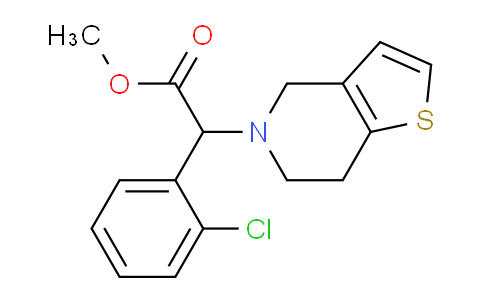 CAS No. 90055-48-4, Methyl 2-(2-chlorophenyl)-2-(6,7-dihydrothieno[3,2-c]pyridin-5(4H)-yl)acetate