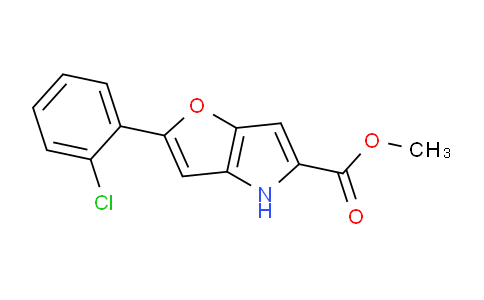 CAS No. 1713640-18-6, Methyl 2-(2-chlorophenyl)-4H-furo[3,2-b]pyrrole-5-carboxylate