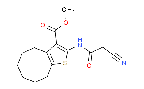 CAS No. 666728-99-0, Methyl 2-(2-cyanoacetamido)-4,5,6,7,8,9-hexahydrocycloocta[b]thiophene-3-carboxylate