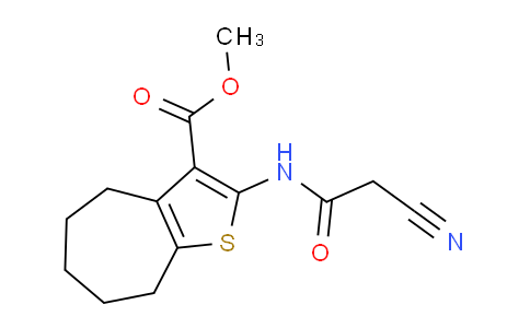 CAS No. 560080-29-7, Methyl 2-(2-cyanoacetamido)-5,6,7,8-tetrahydro-4H-cyclohepta[b]thiophene-3-carboxylate