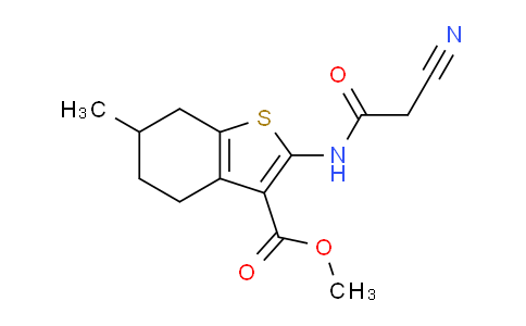 CAS No. 590358-29-5, Methyl 2-(2-cyanoacetamido)-6-methyl-4,5,6,7-tetrahydrobenzo[b]thiophene-3-carboxylate