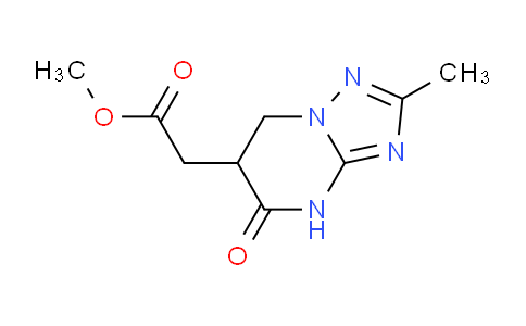 CAS No. 1030517-93-1, Methyl 2-(2-methyl-5-oxo-4,5,6,7-tetrahydro-[1,2,4]triazolo[1,5-a]pyrimidin-6-yl)acetate
