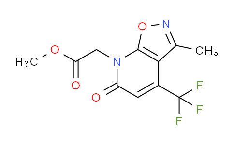 CAS No. 1018047-44-3, Methyl 2-(3-methyl-6-oxo-4-(trifluoromethyl)isoxazolo[5,4-b]pyridin-7(6H)-yl)acetate