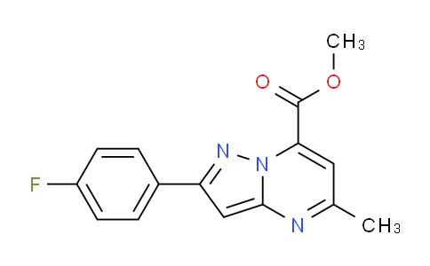 CAS No. 931998-15-1, Methyl 2-(4-fluorophenyl)-5-methylpyrazolo[1,5-a]pyrimidine-7-carboxylate