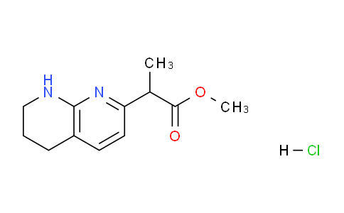 CAS No. 1416439-20-7, Methyl 2-(5,6,7,8-tetrahydro-1,8-naphthyridin-2-yl)propanoate hydrochloride