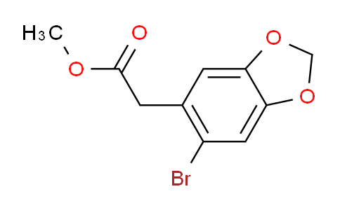 CAS No. 51665-84-0, Methyl 2-(6-bromobenzo[d][1,3]dioxol-5-yl)acetate