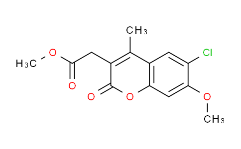 CAS No. 919751-92-1, Methyl 2-(6-chloro-7-methoxy-4-methyl-2-oxo-2H-chromen-3-yl)acetate
