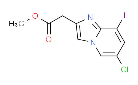CAS No. 1135283-37-2, Methyl 2-(6-chloro-8-iodoimidazo[1,2-a]pyridin-2-yl)acetate