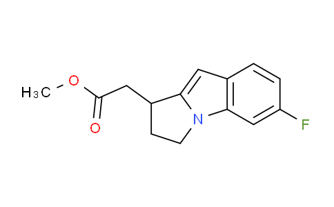 CAS No. 476619-16-6, Methyl 2-(6-fluoro-2,3-dihydro-1H-pyrrolo[1,2-a]indol-1-yl)acetate