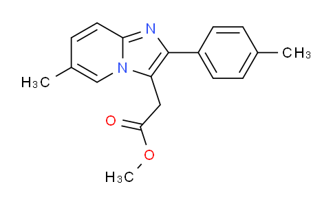 CAS No. 258273-50-6, Methyl 2-(6-methyl-2-(p-tolyl)imidazo[1,2-a]pyridin-3-yl)acetate