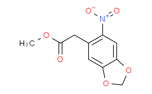 CAS No. 40118-18-1, Methyl 2-(6-nitrobenzo[d][1,3]dioxol-5-yl)acetate