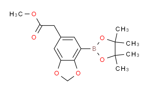 CAS No. 1150271-68-3, Methyl 2-(7-(4,4,5,5-tetramethyl-1,3,2-dioxaborolan-2-yl)benzo[d][1,3]dioxol-5-yl)acetate