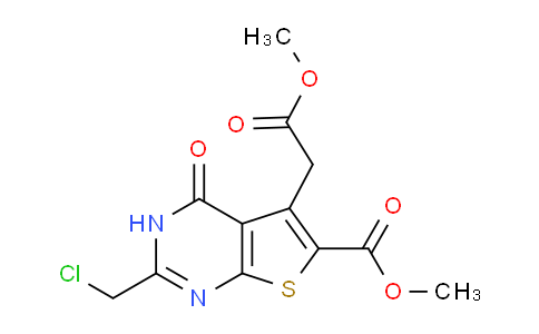 CAS No. 854357-39-4, Methyl 2-(chloromethyl)-5-(2-methoxy-2-oxoethyl)-4-oxo-3,4-dihydrothieno[2,3-d]pyrimidine-6-carboxylate