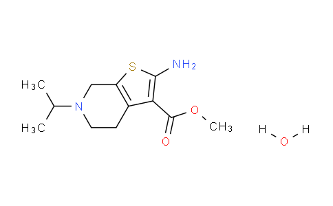 CAS No. 1049734-91-9, Methyl 2-amino-6-isopropyl-4,5,6,7-tetrahydrothieno[2,3-c]pyridine-3-carboxylate hydrate