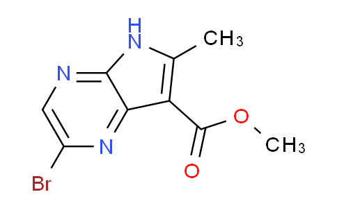 CAS No. 1172943-37-1, Methyl 2-bromo-6-methyl-5H-pyrrolo[2,3-b]pyrazine-7-carboxylate