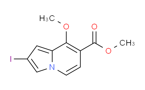 CAS No. 1706444-99-6, Methyl 2-iodo-8-methoxyindolizine-7-carboxylate