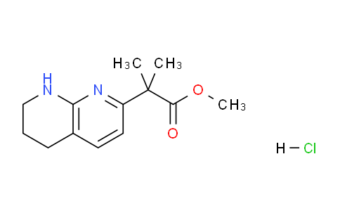 CAS No. 1416439-53-6, Methyl 2-methyl-2-(5,6,7,8-tetrahydro-1,8-naphthyridin-2-yl)propanoate hydrochloride