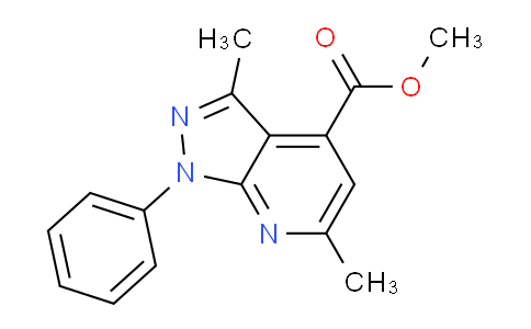 CAS No. 832745-86-5, Methyl 3,6-dimethyl-1-phenyl-1H-pyrazolo[3,4-b]pyridine-4-carboxylate