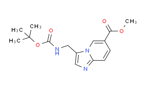 CAS No. 1350475-28-3, Methyl 3-(((tert-butoxycarbonyl)amino)methyl)imidazo[1,2-a]pyridine-6-carboxylate