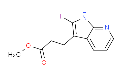 CAS No. 1956382-23-2, Methyl 3-(2-iodo-1H-pyrrolo[2,3-b]pyridin-3-yl)propanoate