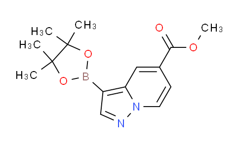 CAS No. 1610612-05-9, Methyl 3-(4,4,5,5-tetramethyl-1,3,2-dioxaborolan-2-yl)pyrazolo[1,5-a]pyridine-5-carboxylate