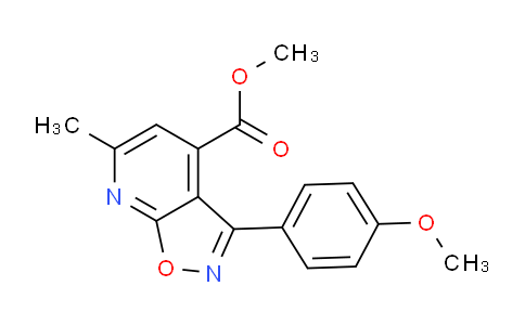 CAS No. 1018144-20-1, Methyl 3-(4-methoxyphenyl)-6-methylisoxazolo[5,4-b]pyridine-4-carboxylate