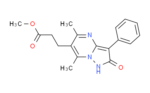 CAS No. 1351393-87-7, Methyl 3-(5,7-dimethyl-2-oxo-3-phenyl-1,2-dihydropyrazolo[1,5-a]pyrimidin-6-yl)propanoate