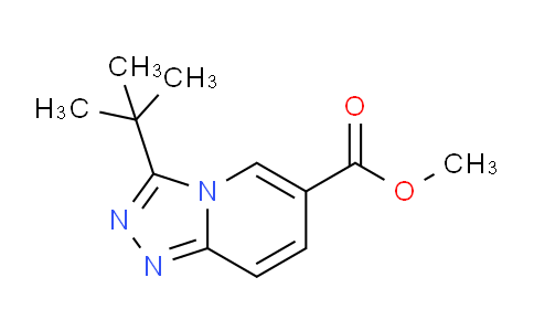 CAS No. 1549306-88-8, Methyl 3-(tert-butyl)-[1,2,4]triazolo[4,3-a]pyridine-6-carboxylate