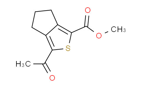 CAS No. 1414377-89-1, Methyl 3-acetyl-5,6-dihydro-4H-cyclopenta[c]thiophene-1-carboxylate