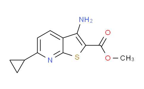 CAS No. 1135283-79-2, Methyl 3-amino-6-cyclopropylthieno[2,3-b]pyridine-2-carboxylate