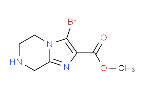 CAS No. 1211011-30-1, Methyl 3-bromo-5,6,7,8-tetrahydroimidazo[1,2-a]pyrazine-2-carboxylate