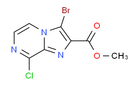 CAS No. 1418287-77-0, Methyl 3-bromo-8-chloroimidazo[1,2-a]pyrazine-2-carboxylate