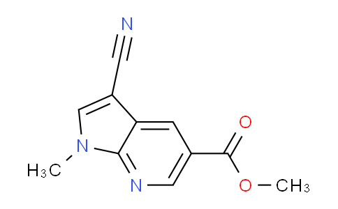 CAS No. 1370587-27-1, Methyl 3-cyano-1-methyl-1H-pyrrolo[2,3-b]pyridine-5-carboxylate