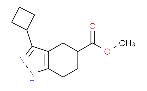CAS No. 1427501-63-0, Methyl 3-cyclobutyl-4,5,6,7-tetrahydro-1H-indazole-5-carboxylate
