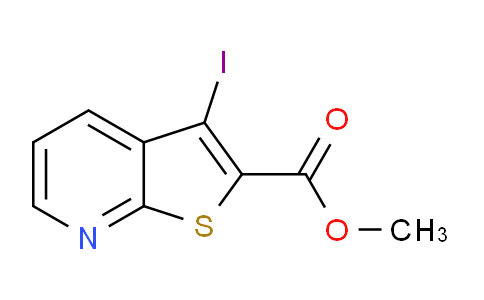 CAS No. 1822621-48-6, Methyl 3-iodothieno[2,3-b]pyridine-2-carboxylate