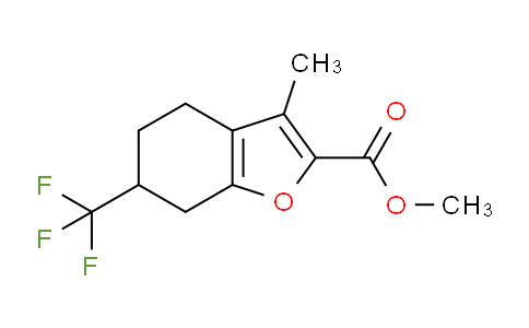 CAS No. 1420791-38-3, Methyl 3-methyl-6-(trifluoromethyl)-4,5,6,7-tetrahydrobenzofuran-2-carboxylate